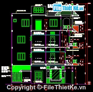 Bản vẽ autocad,Bản vẽ nhà phố,Bản vẽ full,Bản vẽ